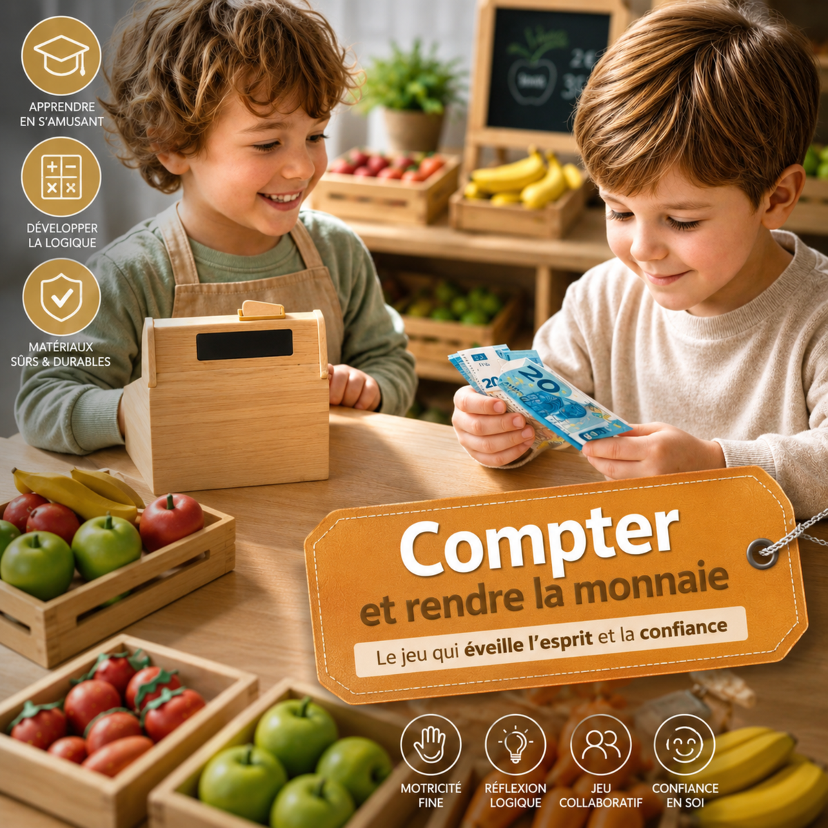 350 Billets Factices en Euros – Jeu, Apprentissage & Mise en Scène